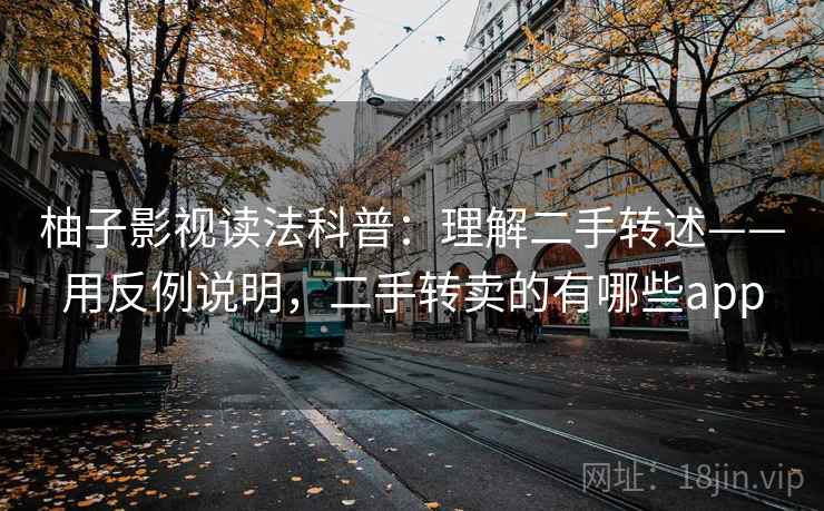 柚子影视读法科普：理解二手转述——用反例说明，二手转卖的有哪些app